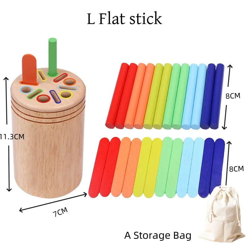 Montessori Wooden Toys Color Sorting.