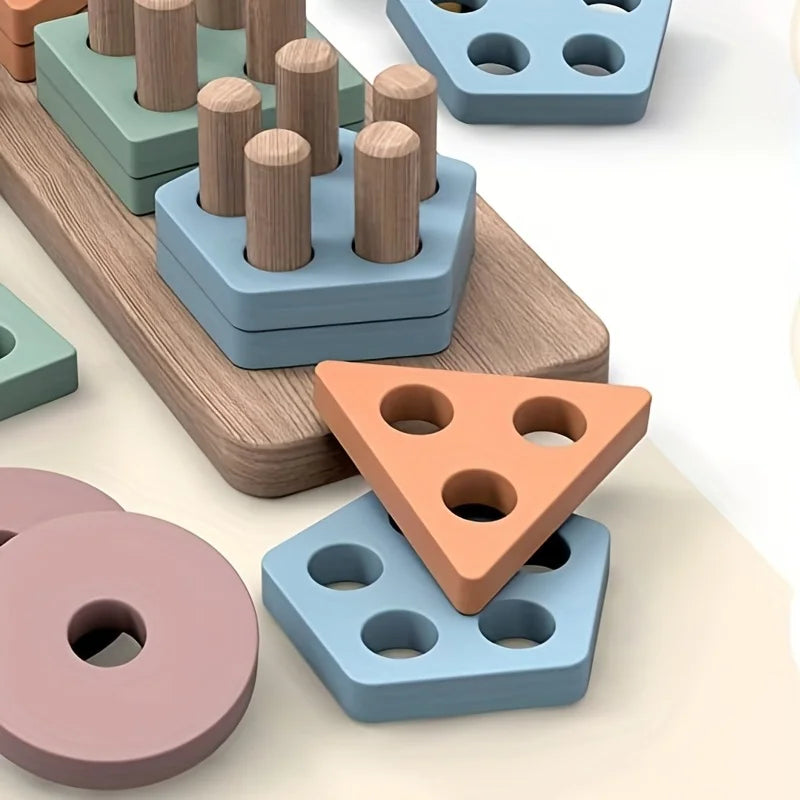 Montessori Wooden Sorting Toys For 18+ Months Old