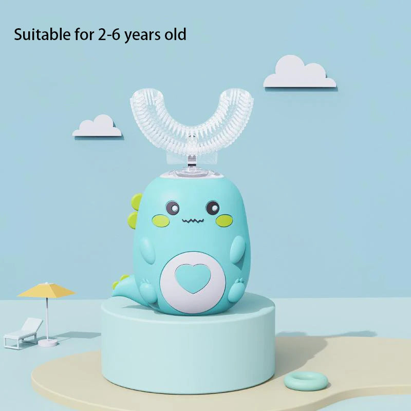 Children U-shaped Electric Toothbrush 360 Degrees.