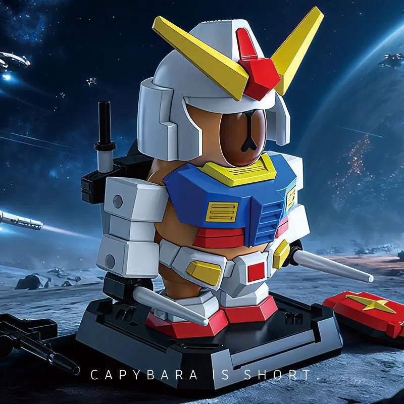 Creative Capybara Robot Mecha Kits Assembly Model figure.