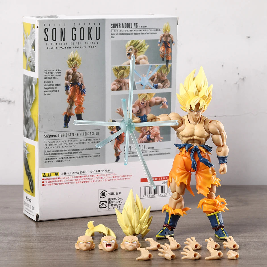 Collectible Dragon Ball Z Super Saiyan Goku Figure .