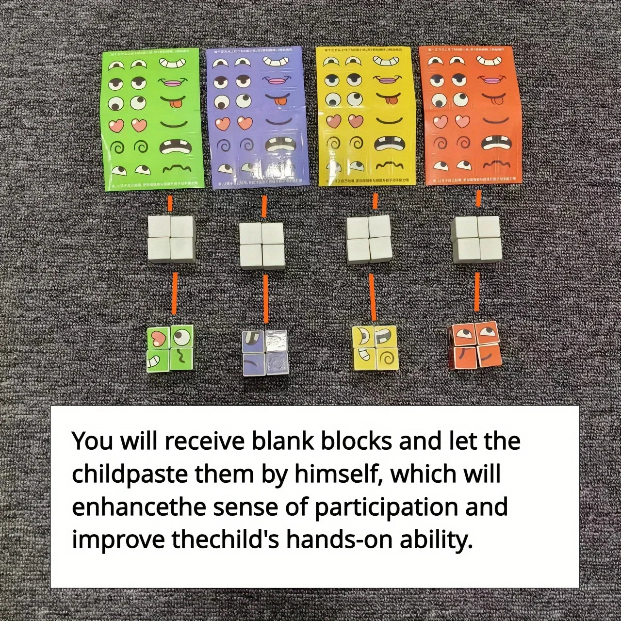 Montessori Expression Puzzle Building