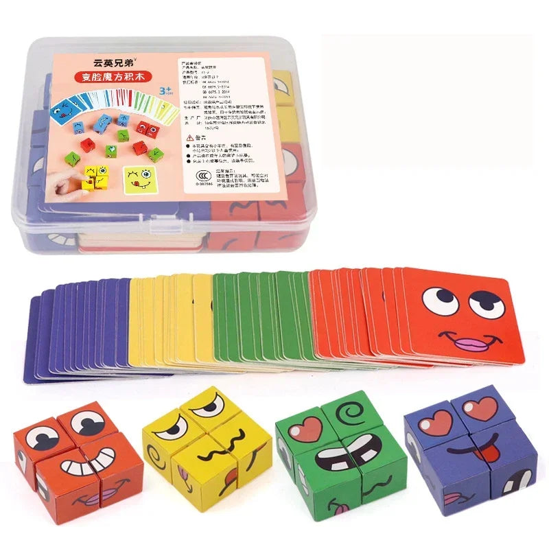Montessori Expression Puzzle Building