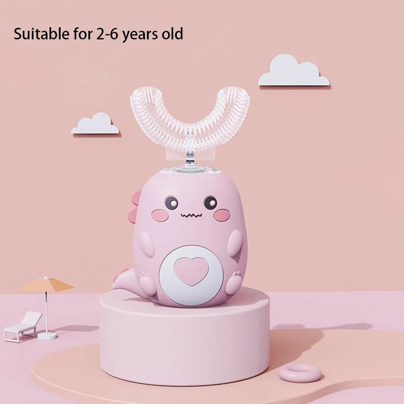 Children U-shaped Electric Toothbrush 360 Degrees.