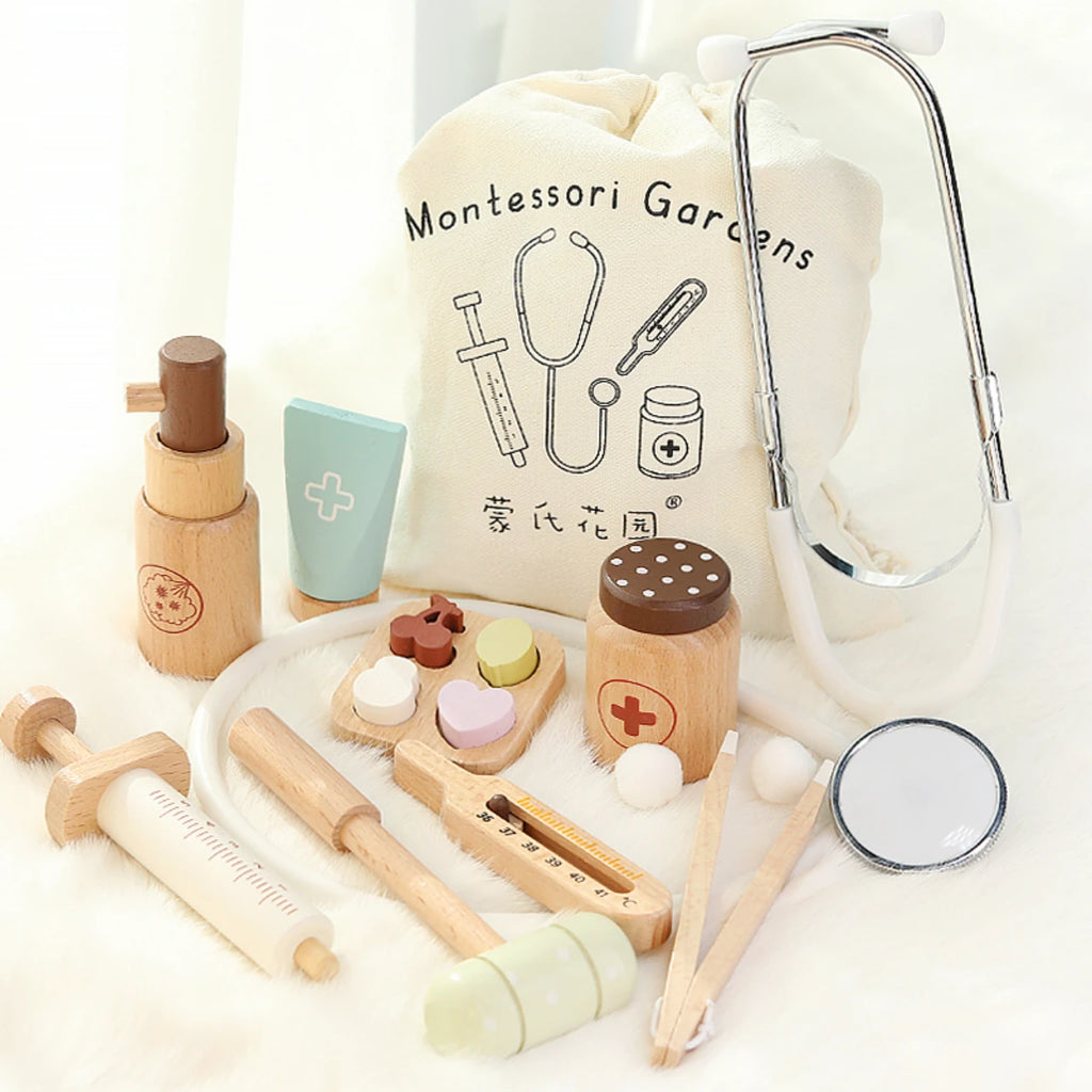 Montessori boys and girls wooden Toy set.