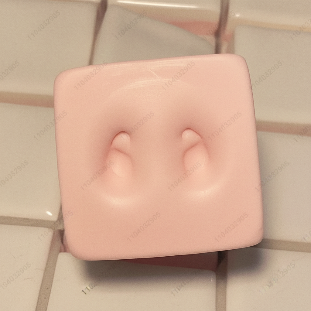 Squishy Double-Sided Sticky Rice Cake Pink.