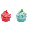 Mud Clay slime Color Watermelon Green Leaves