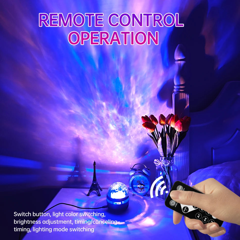 Rechargeable LED NightLight ProjectorRemote.