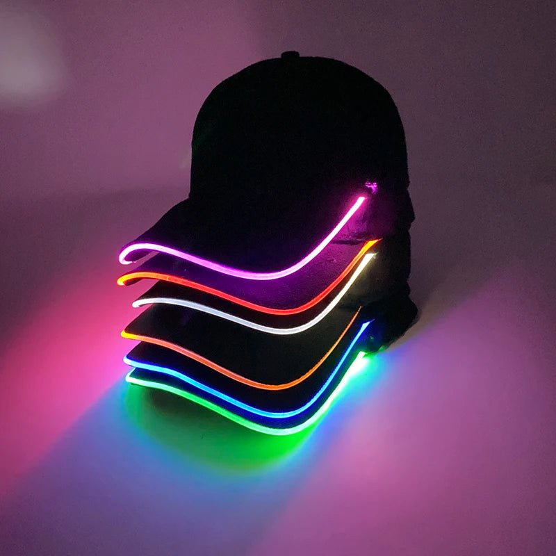 LED Light up Baseball Hat.