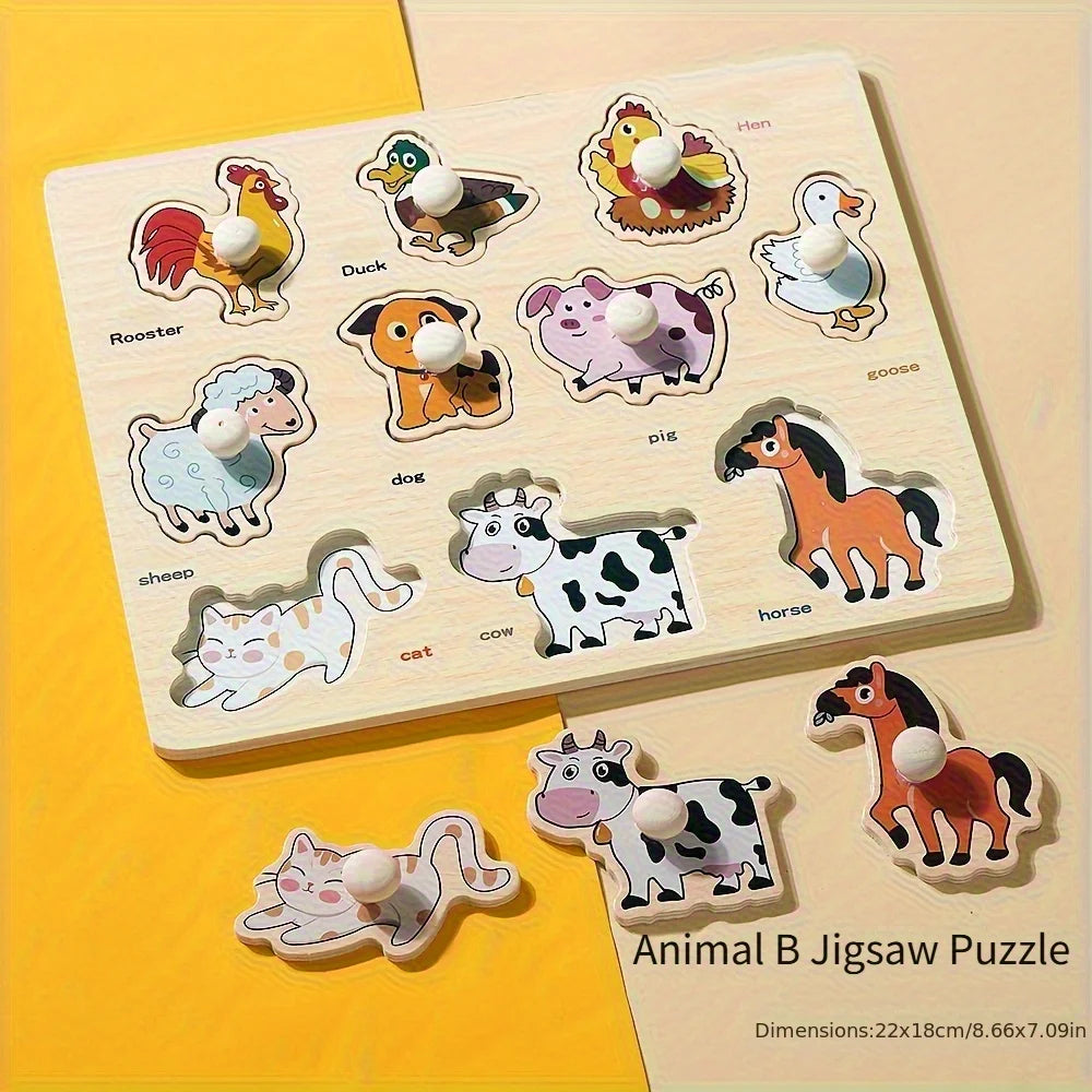 Montessori early education geometry puzzle board Toy.