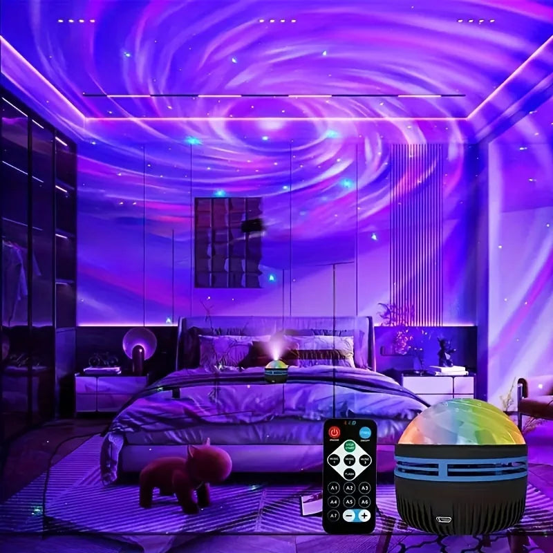 Rechargeable LED NightLight ProjectorRemote.