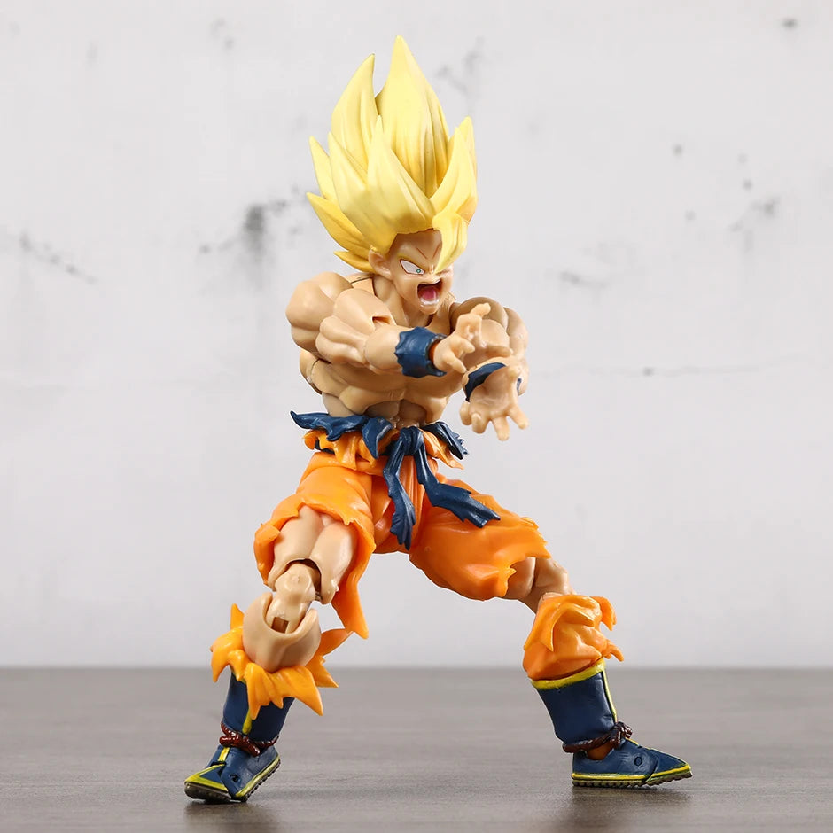 Collectible Dragon Ball Z Super Saiyan Goku Figure .