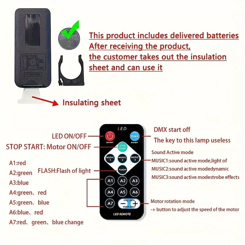 Rechargeable LED NightLight ProjectorRemote.