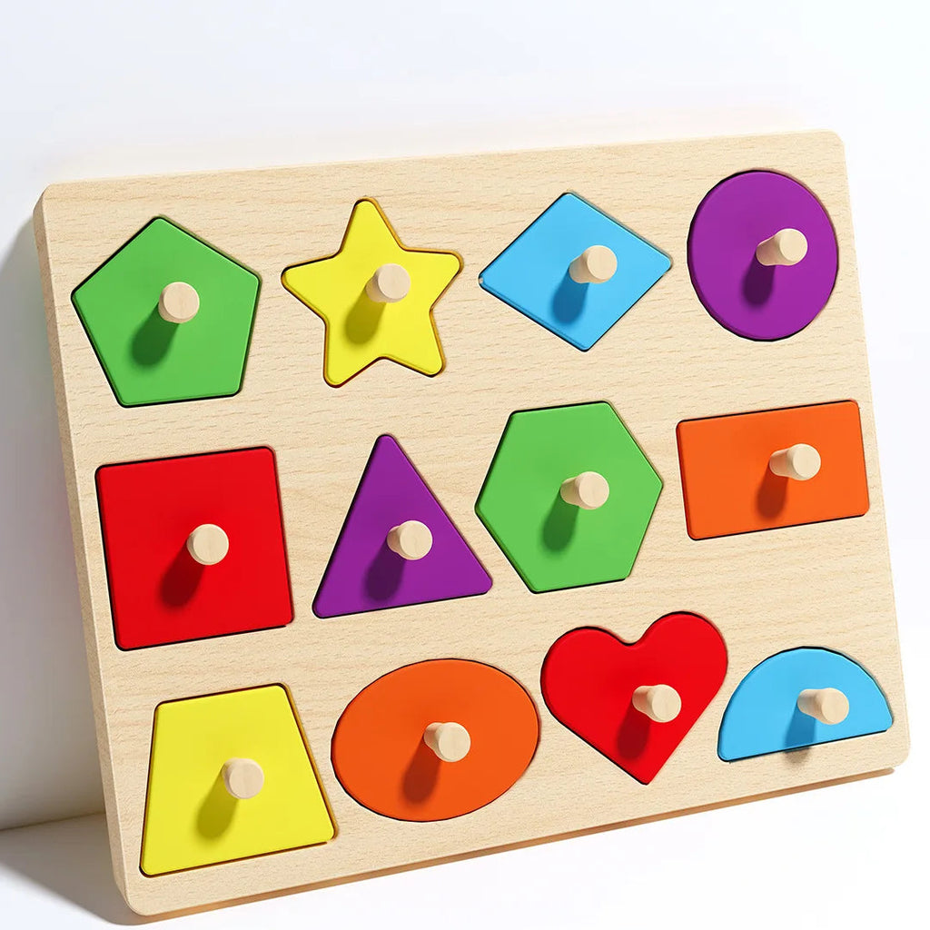 Montessori early education geometry puzzle board Toy.