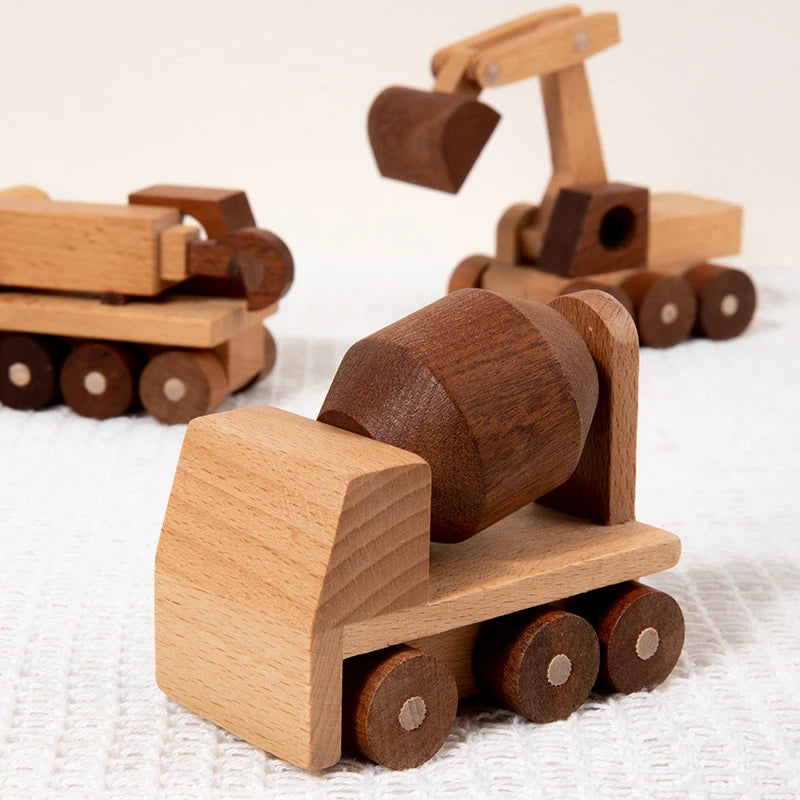 Montessori Wooden Beech Transportation Toy