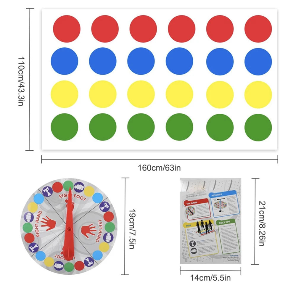 Family Party Multiplayer Twister Games Indoor Outdoor
