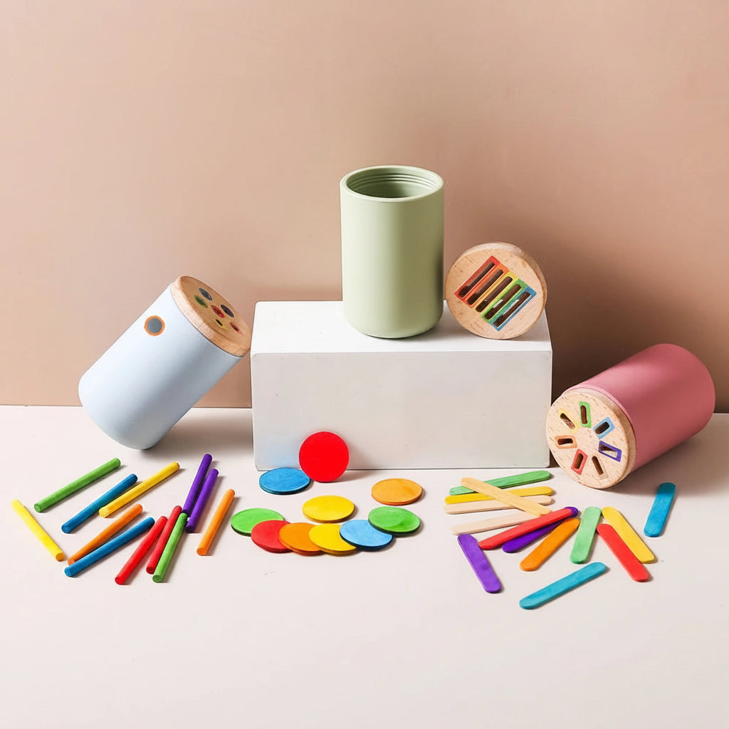 Montessori Silicone Toys Color Sorting.