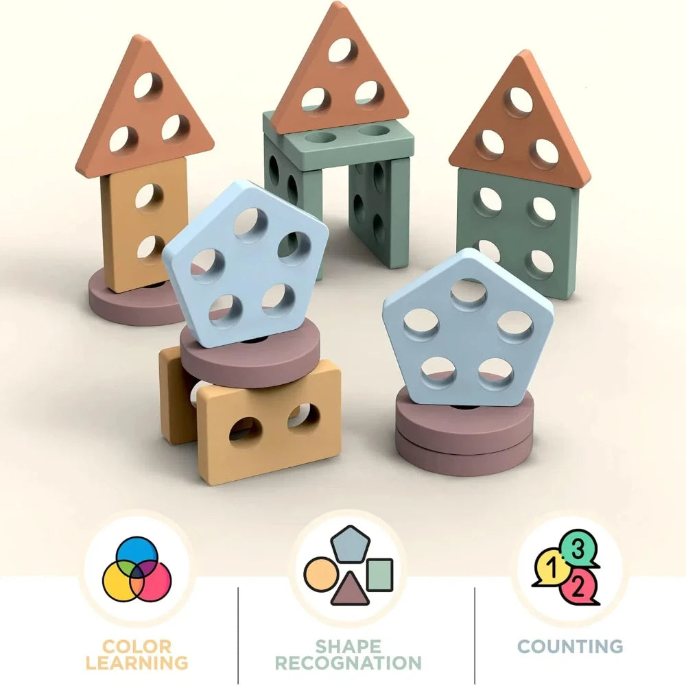 Montessori Wooden Sorting Toys For 18+ Months Old