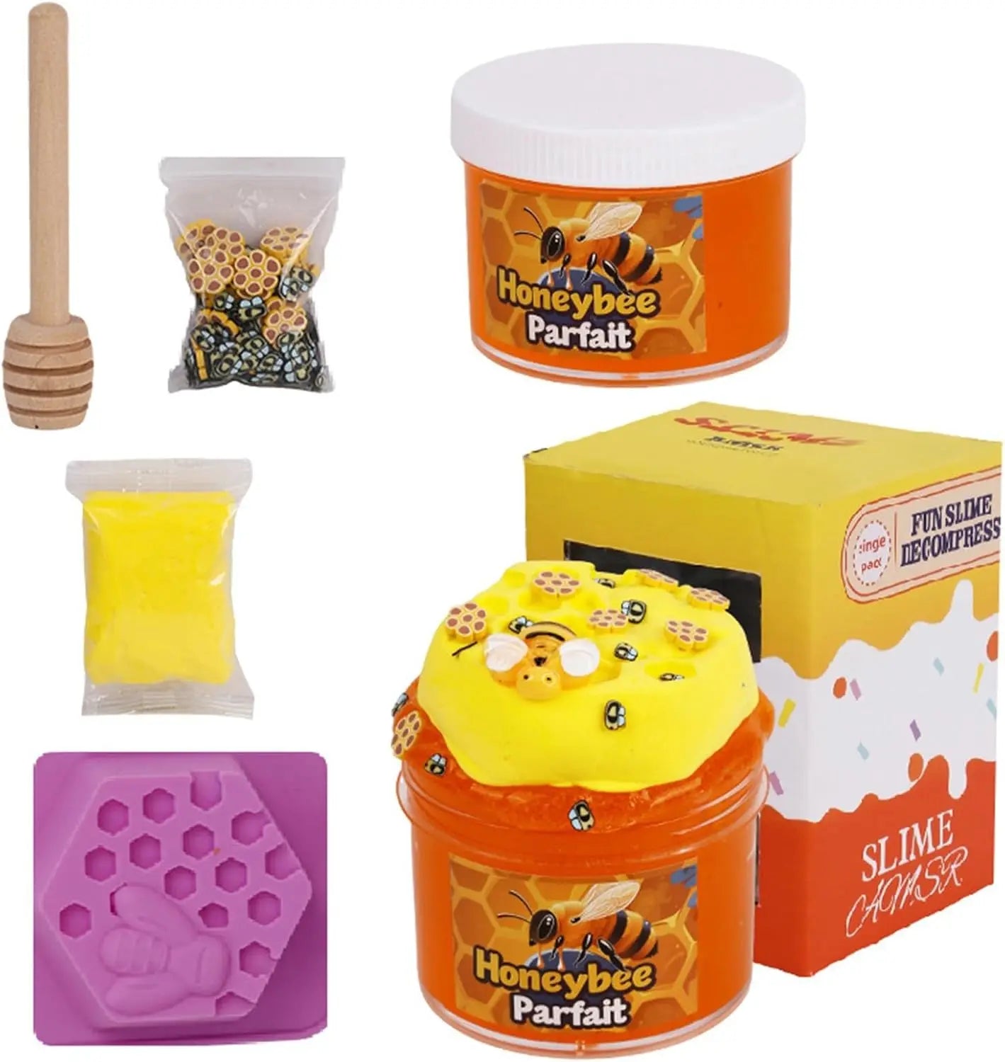 Honey Themed Butter Slime Set.