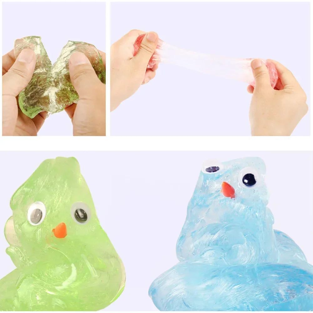 Transparent clear liquid Bouncing slime.