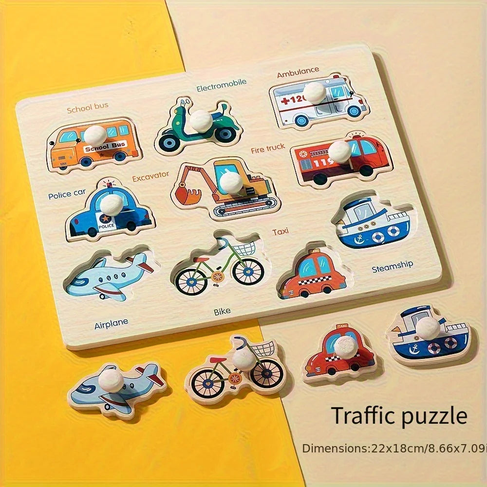 Montessori early education geometry puzzle board Toy.
