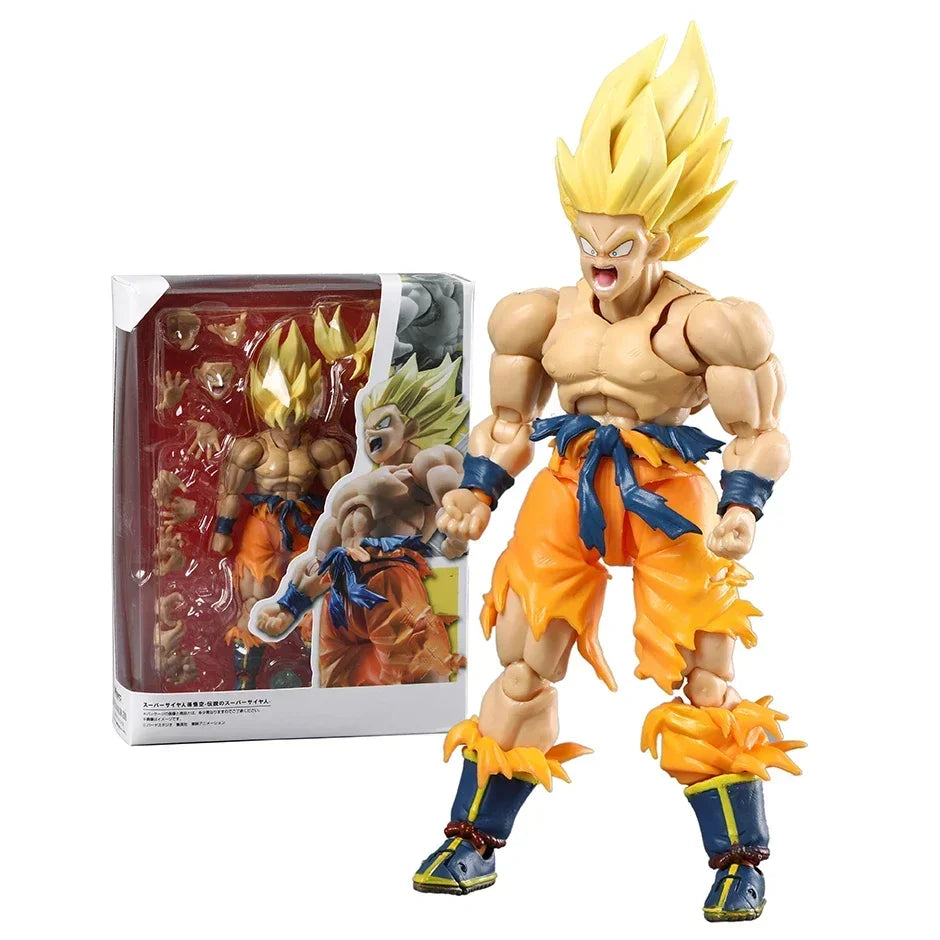 Collectible Dragon Ball Z Super Saiyan Goku Figure .