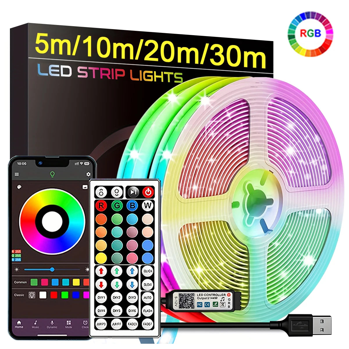 RGB Led Strip Lights.