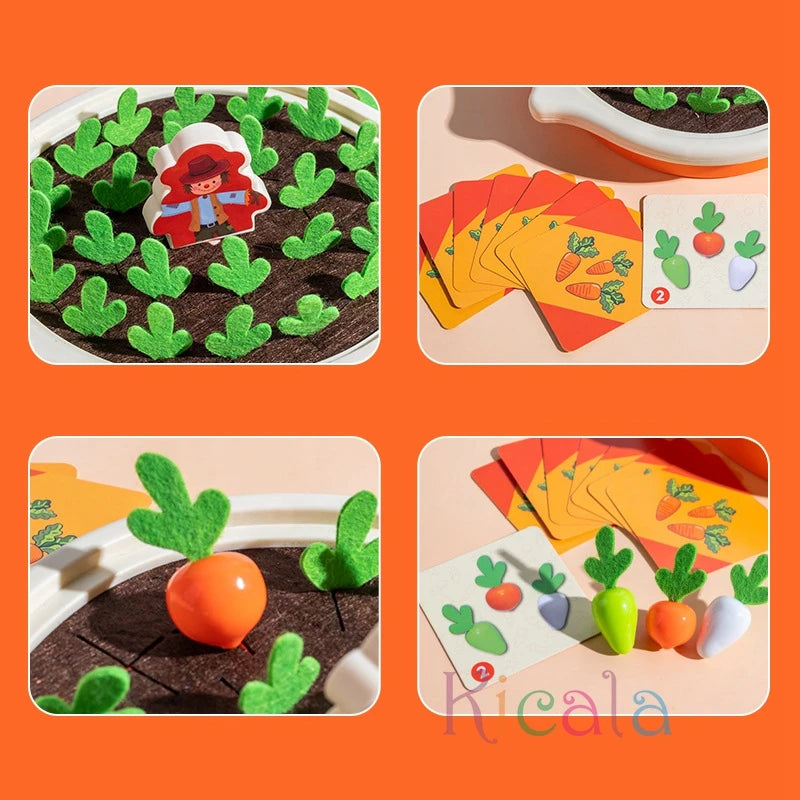 Toy Pull Carrot Set.