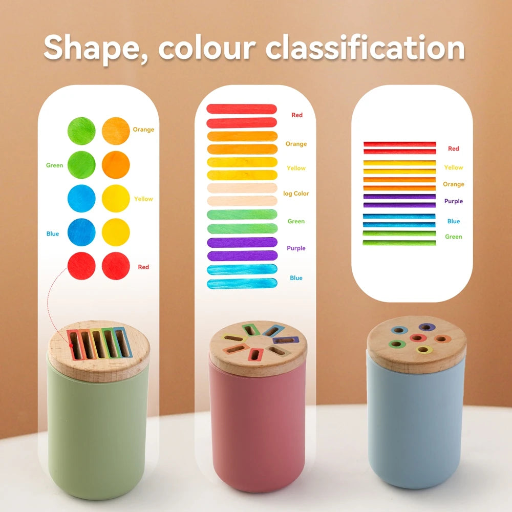 Montessori Silicone Toys Color Sorting.