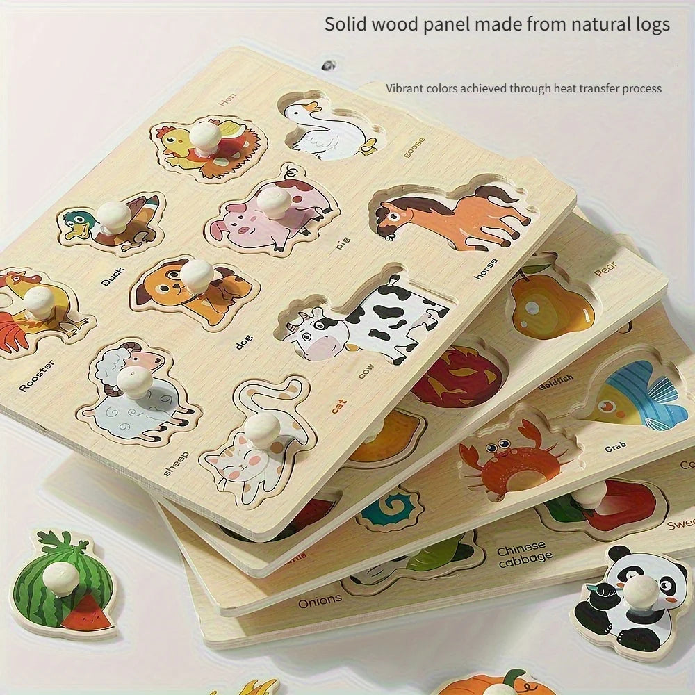 Montessori early education geometry puzzle board Toy.