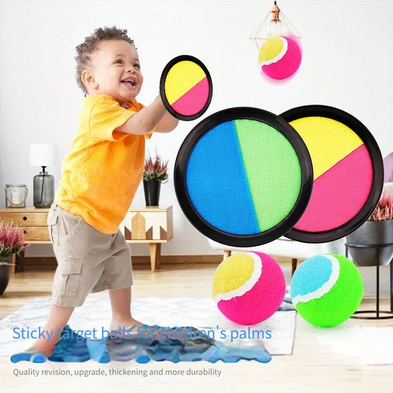 1Set Kids Sucker Sticky Ball Outdoor Sports Catch Ball Game.