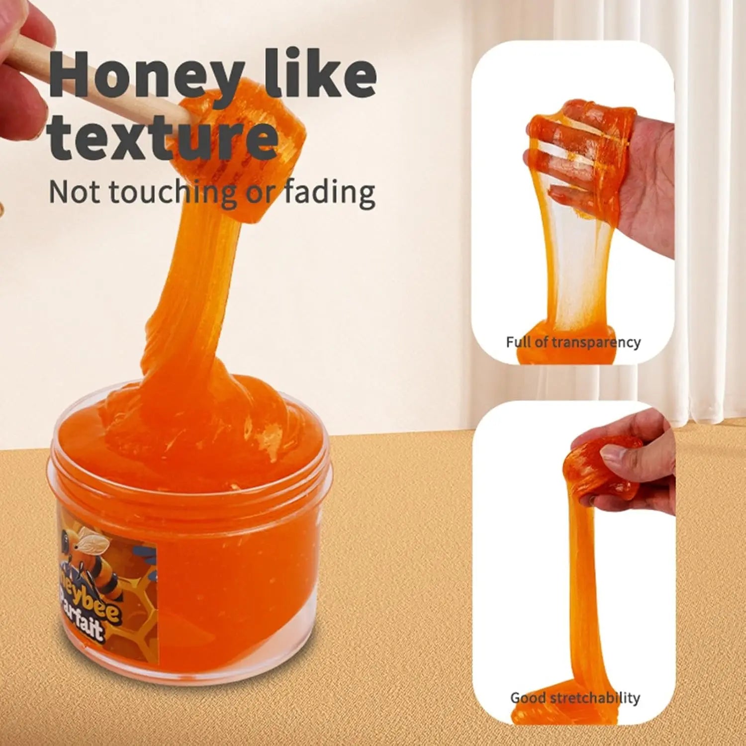 Honey Themed Butter Slime Set.
