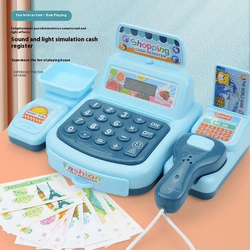 Toy 1set Interactive Kids Cash Register Machine with Working Scanner.