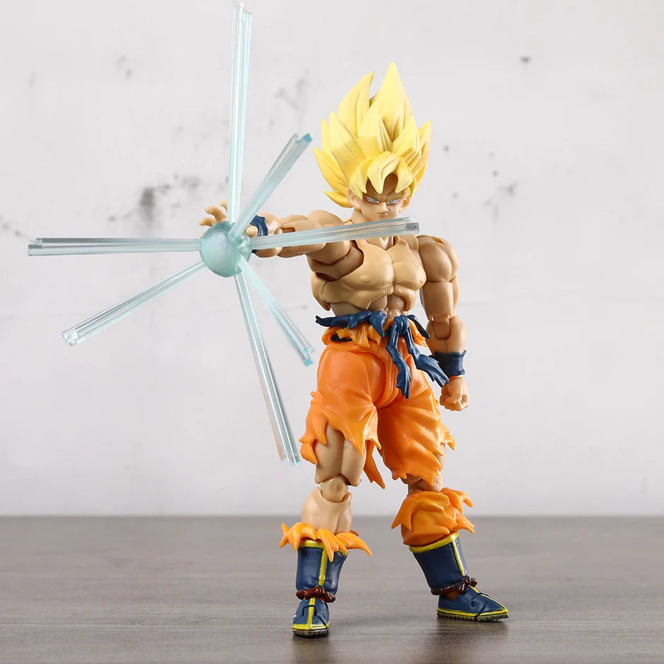 Collectible Dragon Ball Z Super Saiyan Goku Figure .