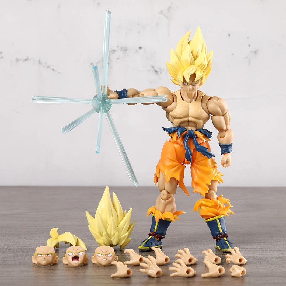 Collectible Dragon Ball Z Super Saiyan Goku Figure .