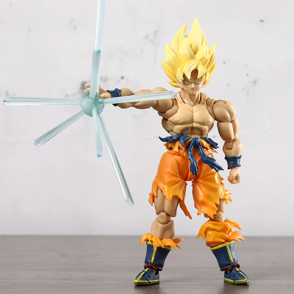 Collectible Dragon Ball Z Super Saiyan Goku Figure .