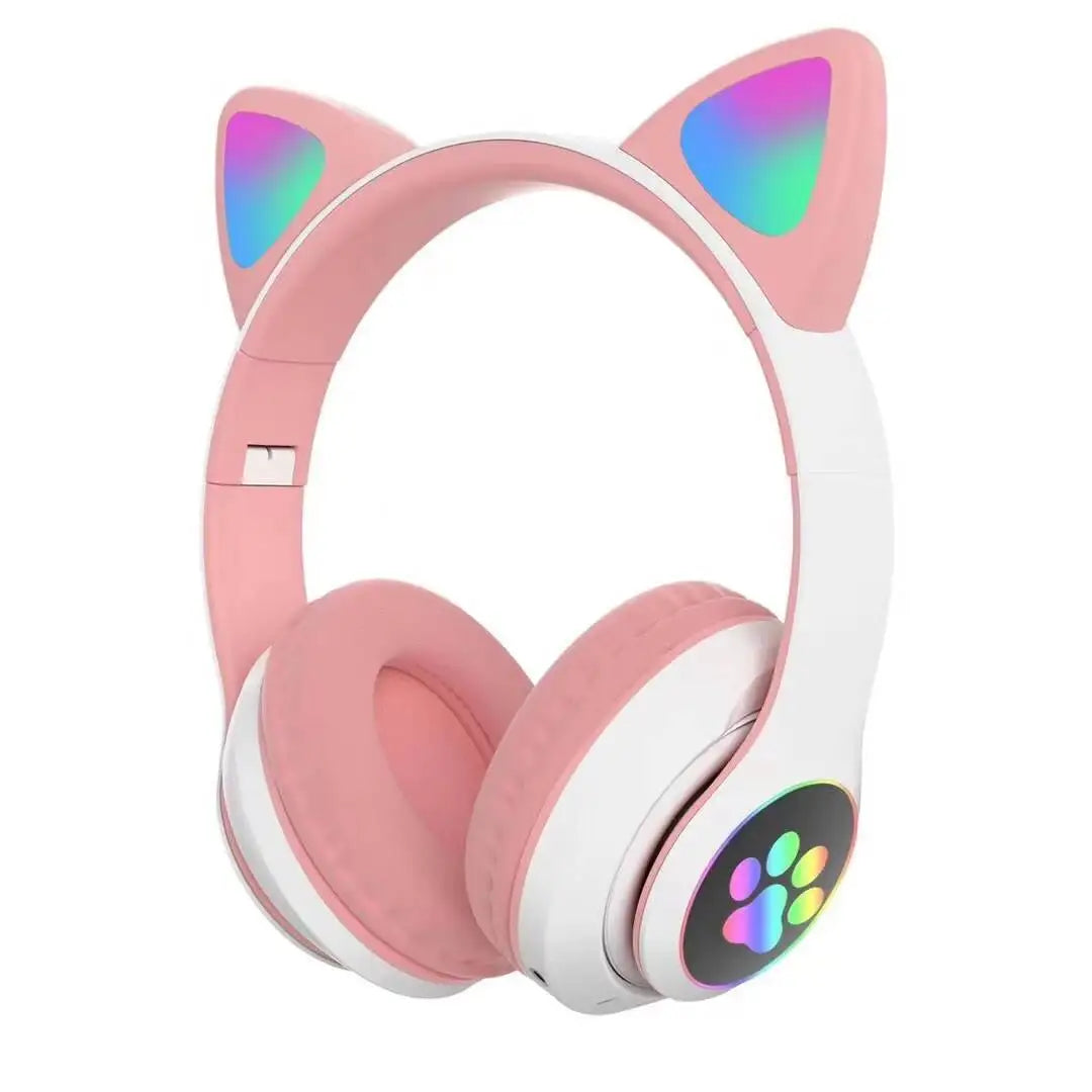 Cat Ear Wireless,Bluetooth Compatible Headset with LED