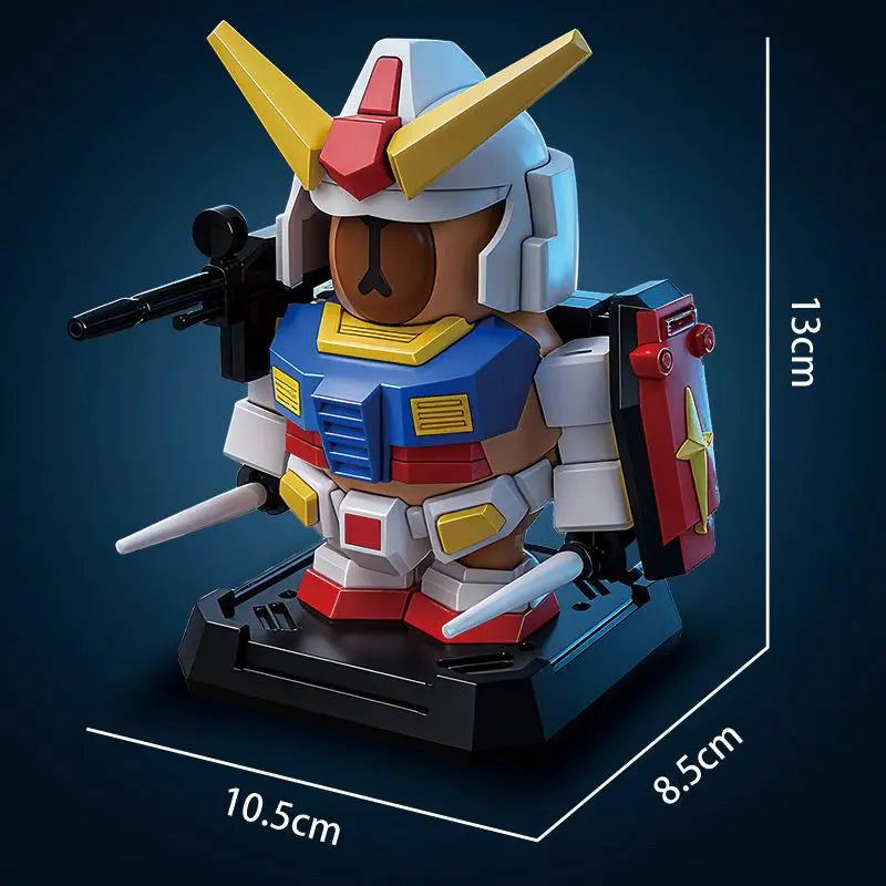 Creative Capybara Robot Mecha Kits Assembly Model figure.