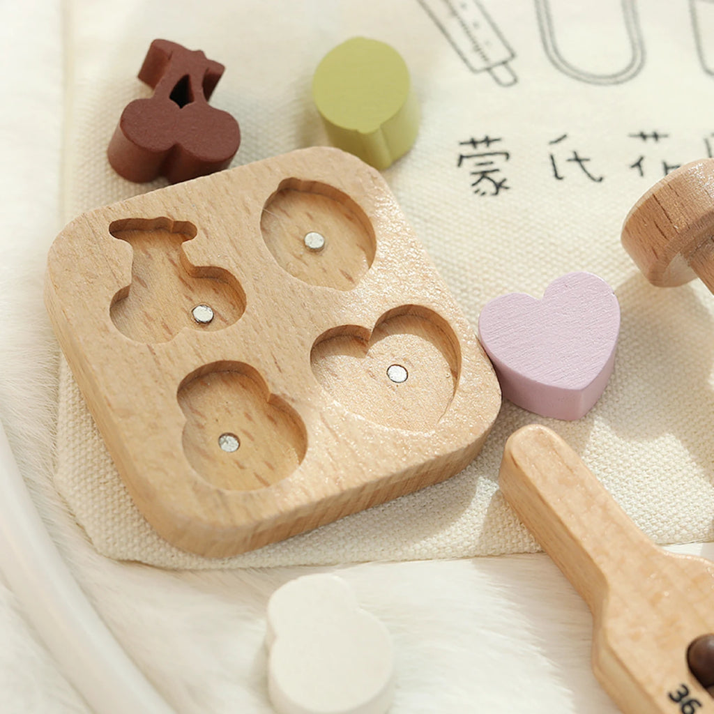 Montessori boys and girls wooden Toy set.