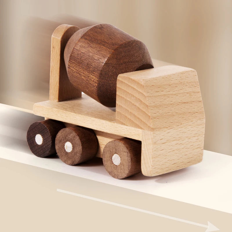 Montessori Wooden Beech Transportation Toy