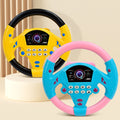 Portable Eletric Steering Wheel Toy with Light Sound for Kids