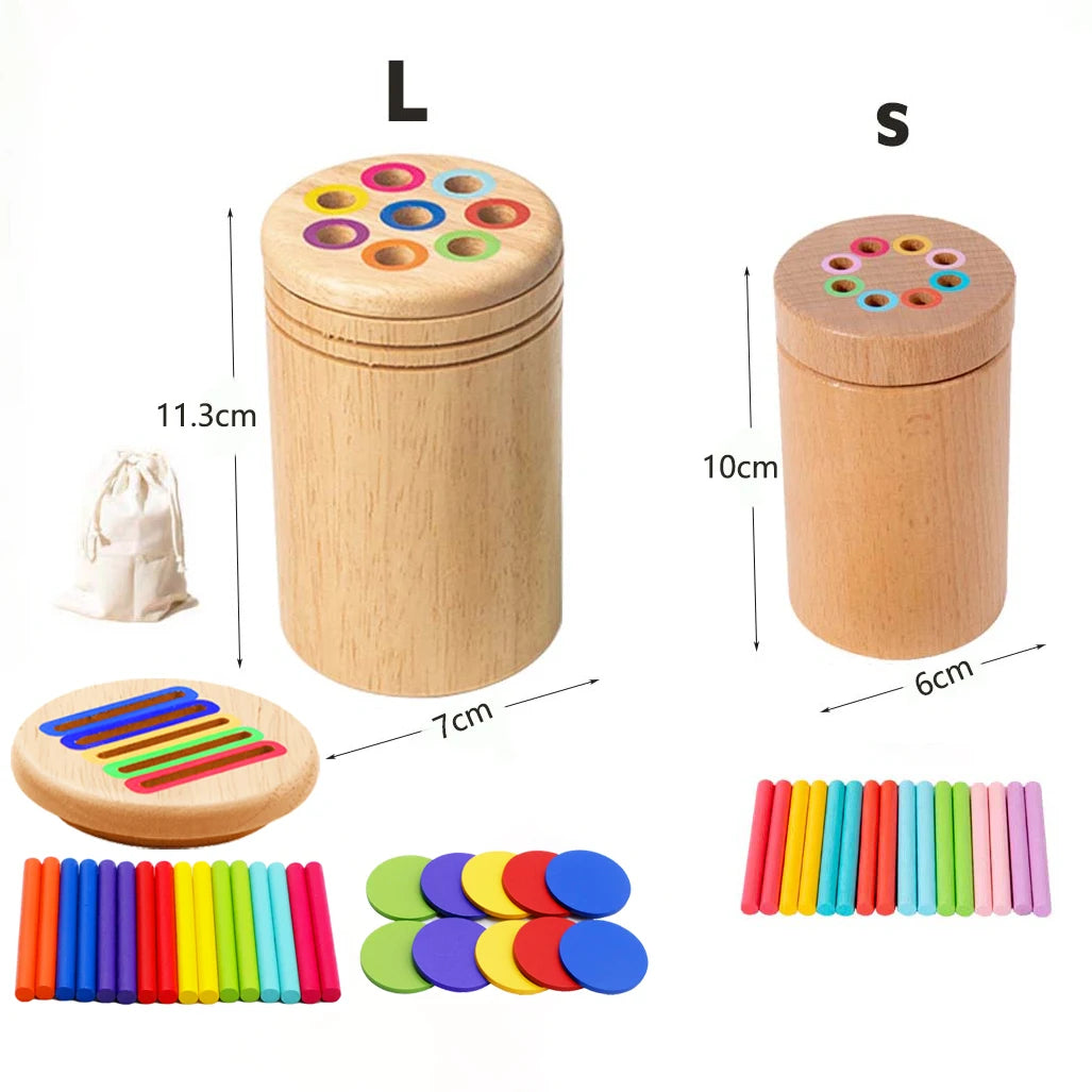 Montessori Wooden Toys Color Sorting.