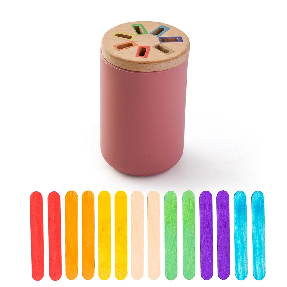 Montessori Silicone Toys Color Sorting.