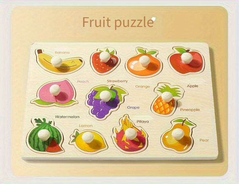 Montessori early education geometry puzzle board Toy.