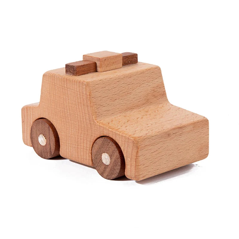 Montessori Wooden Beech Transportation Toy