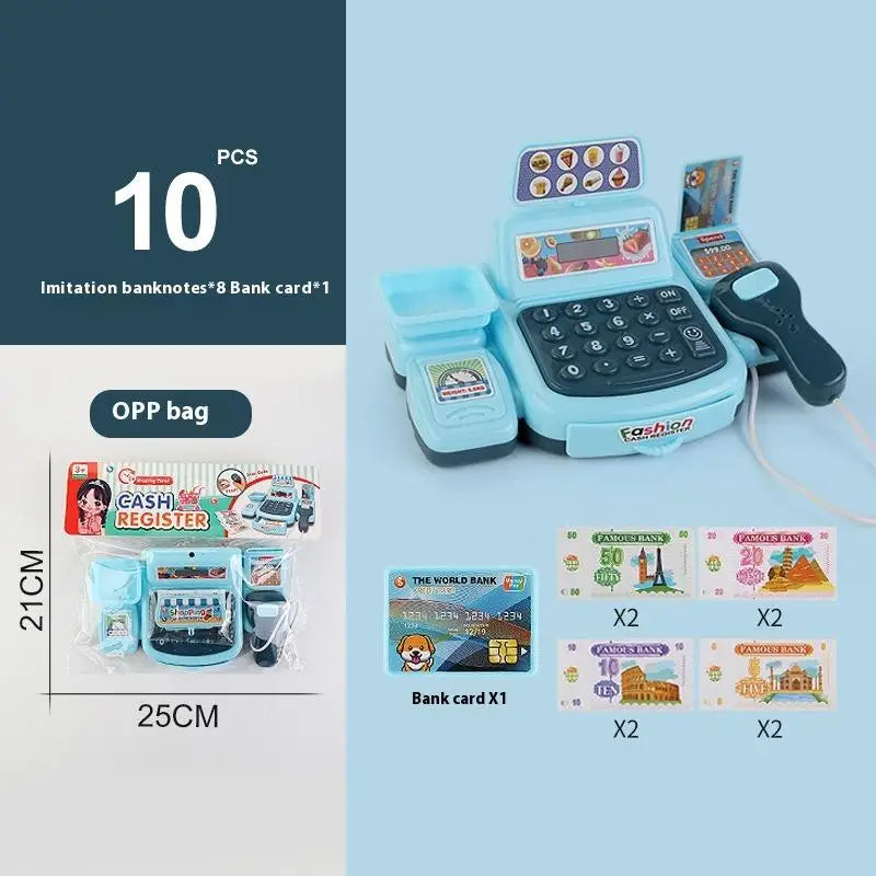 Toy 1set Interactive Kids Cash Register Machine with Working Scanner.