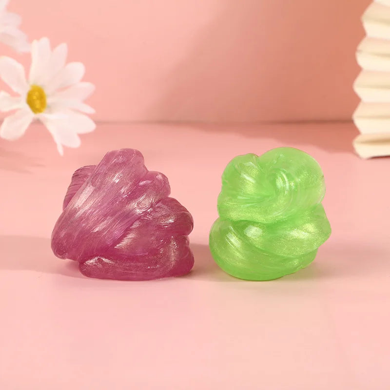 Transparent clear liquid Bouncing slime.