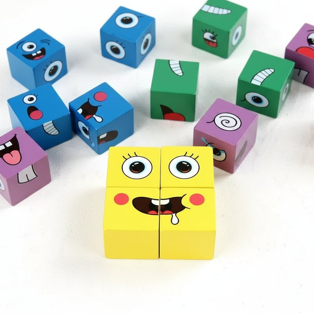 Montessori Expression Puzzle Building